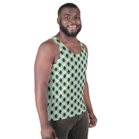 Polka Bees Unisex Tank Top by Robert Bowen